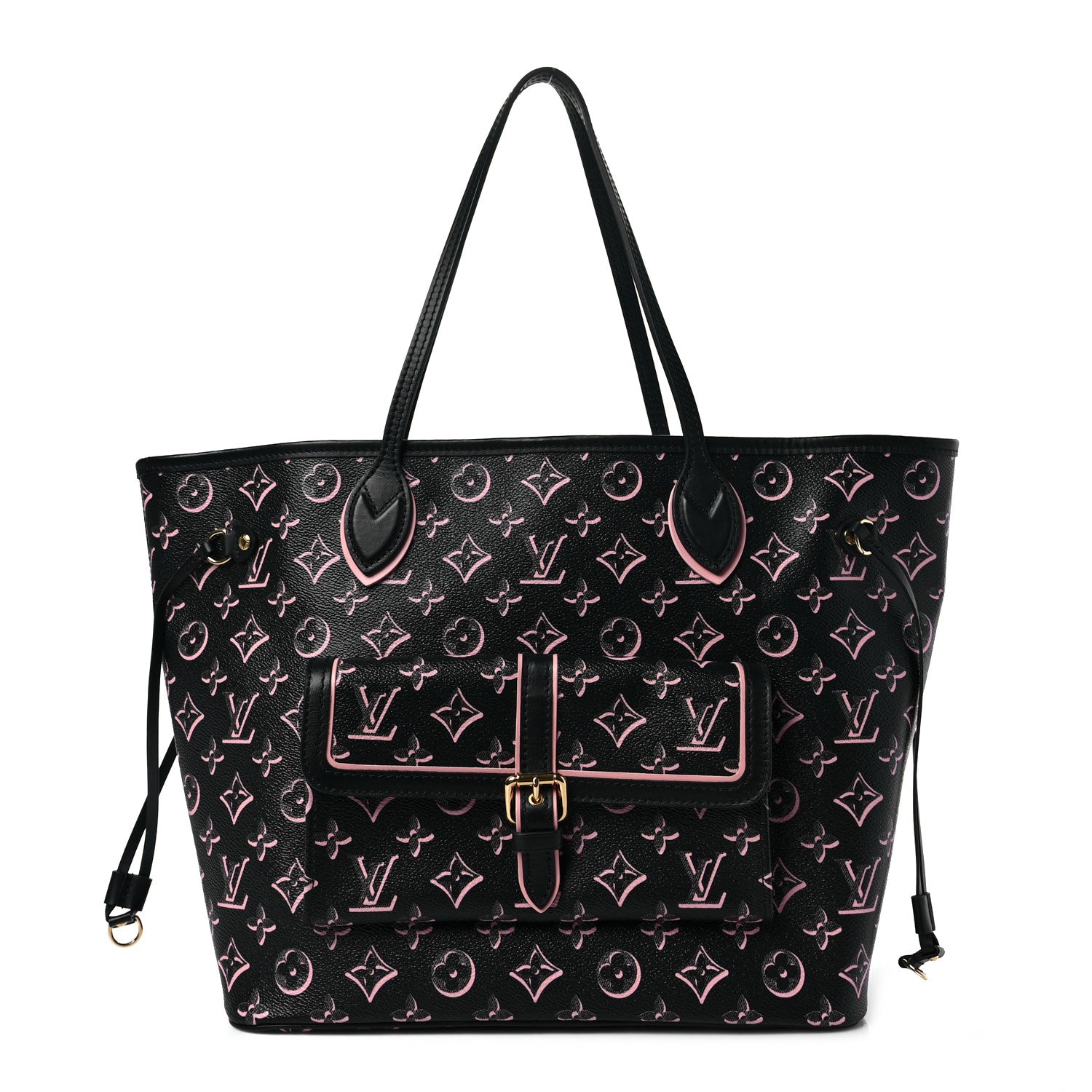 Louis Vuitton Monogram Fall For You Neverfull MM Black 3 of 8