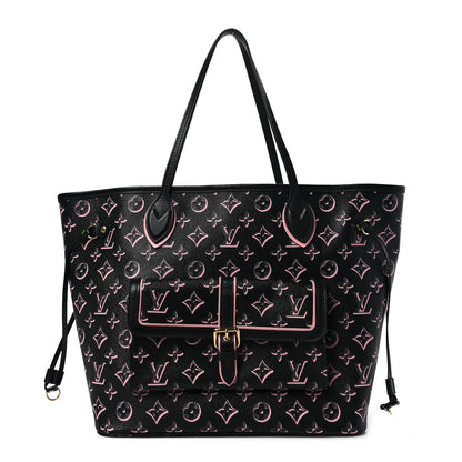 Louis Vuitton Monogram Fall For You Neverfull MM Black 3 of 8