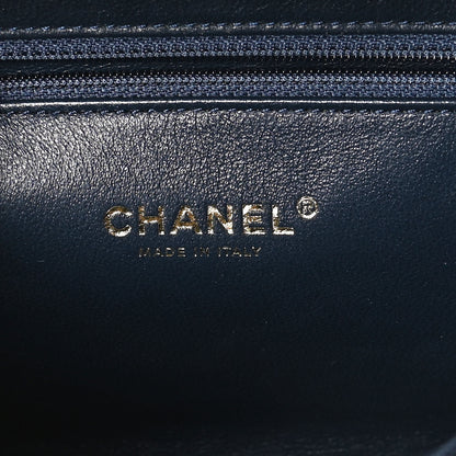 Chanel Caviar Quilted Medium CC Filigree Vanity Case Navy 6 of 12