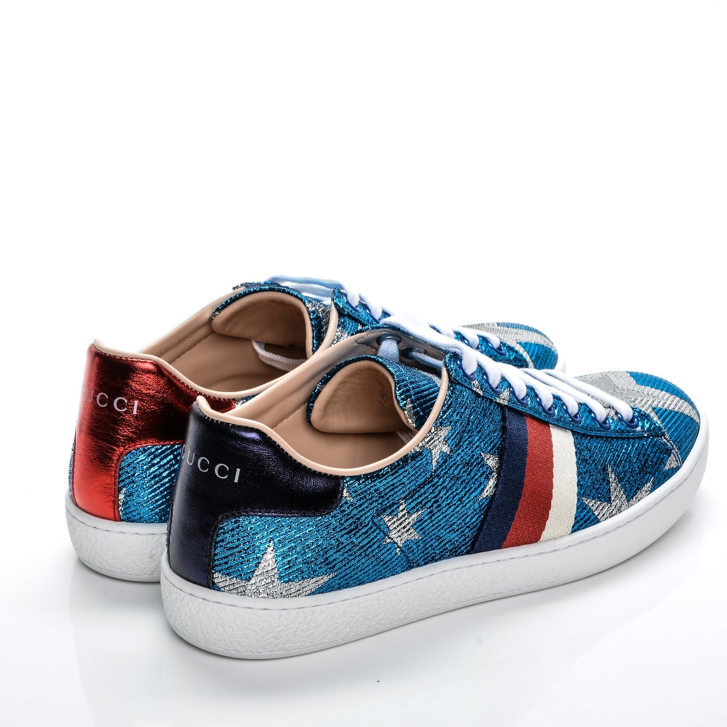 Lurex Starry Sky Sylvie Web New Ace Sneakers 35.5 Bluette Silver