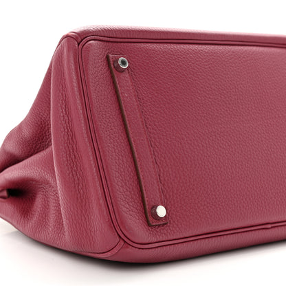 Hermes Taurillon Clemence Birkin 35 Rubis 9 of 18
