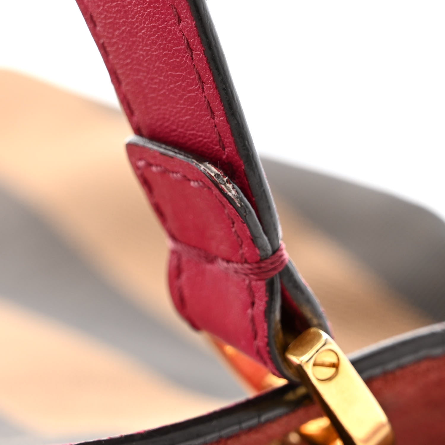 Fendi Pequin Vitello Shoulder Tote Tobacco Amarena 13 of 16
