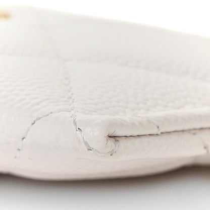 Chanel Caviar Quilted Card Holder White 10 of 10