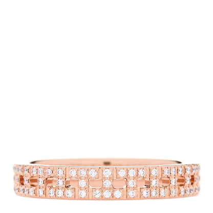 Tiffany 18K Rose Gold Diamond Narrow T True Band Ring 54 6.75 1 of 4