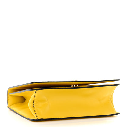 Prada Saffiano Vernice Chain Shoulder Bag Sole 4 of 9