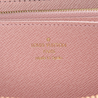Louis Vuitton Damier Ebene Zippy Wallet Rose Ballerine 6 of 7
