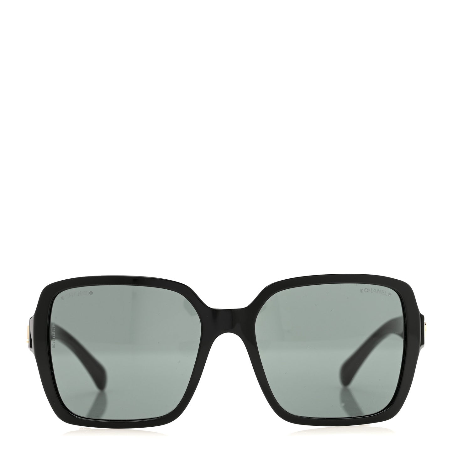Acetate Polarized Square Sunglasses 5408 Black