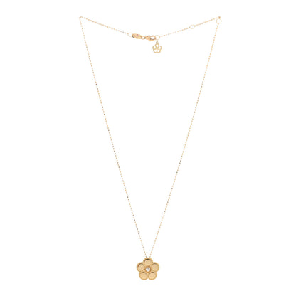 Roberto Coin 18K Yellow Gold Diamond Daisy Pendant Necklace 2 of 4