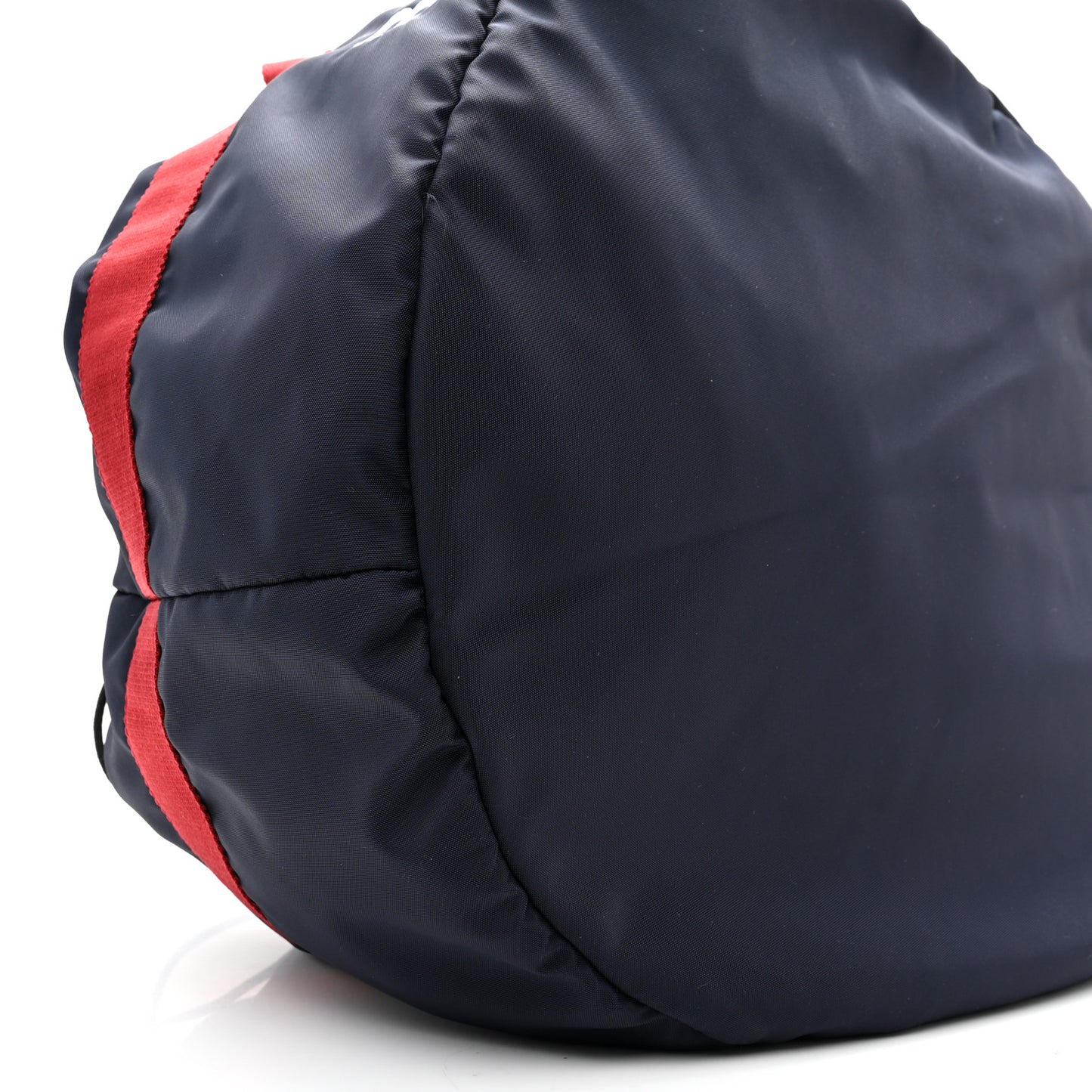 Textured Sport Nylon Logo Embroidered S Wheel Gym Bag Bleu Navy Rouge