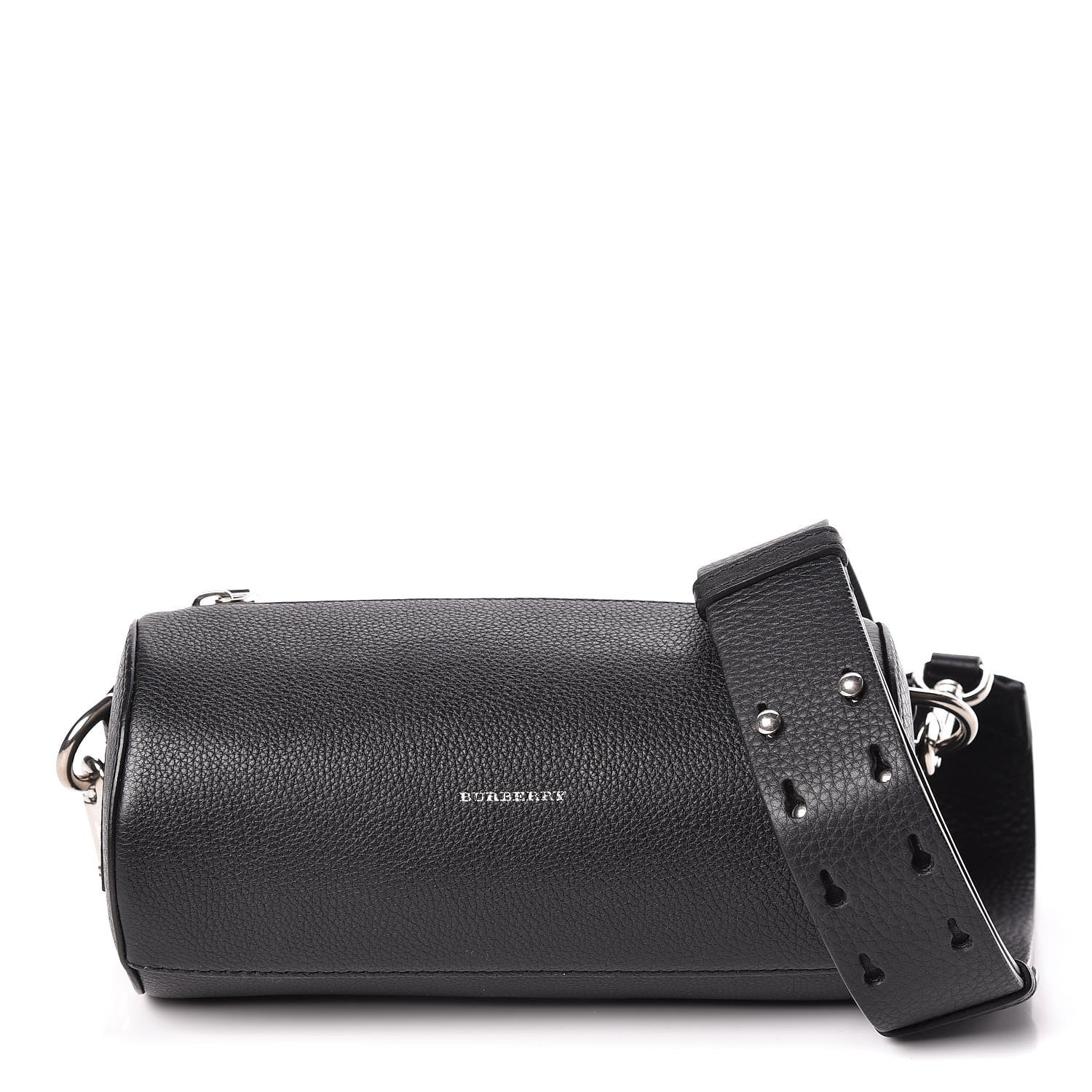 Burberry Calfskin The Barrel Bag Black 1 of 9