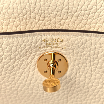 Hermes Taurillon Clemence Mini Lindy 20 Nata 6 of 9