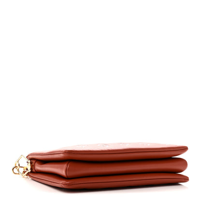 Louis Vuitton Lambskin Embossed Monogram Coussin PM Terracotta Brown 4 of 11