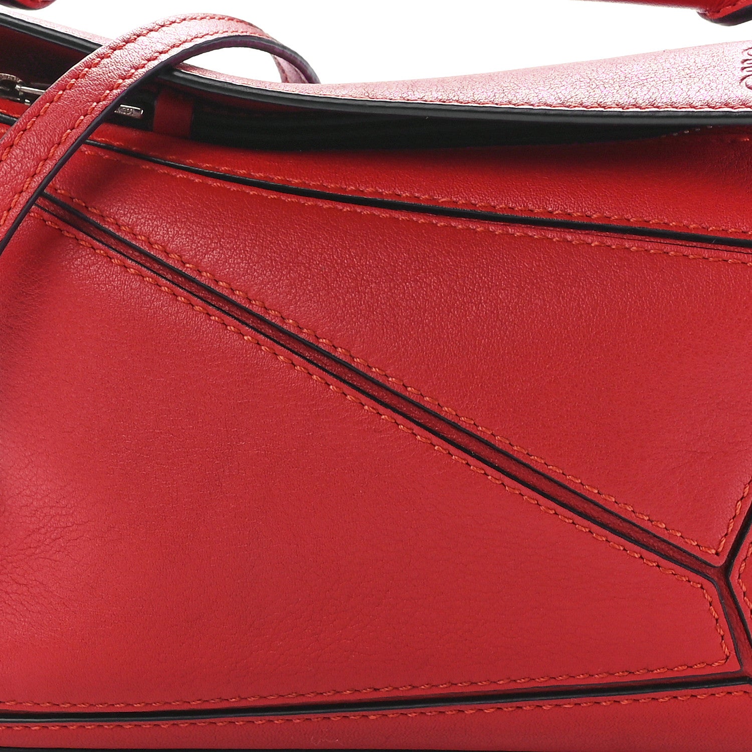 Loewe Calfskin Mini Puzzle Bag Pomodoro 9 of 12