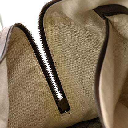 Gucci GG Supreme Monogram Textured Dollar Calfskin Web Large Savoy Duffle Bag Beige Ebony New Acero 10 of 10