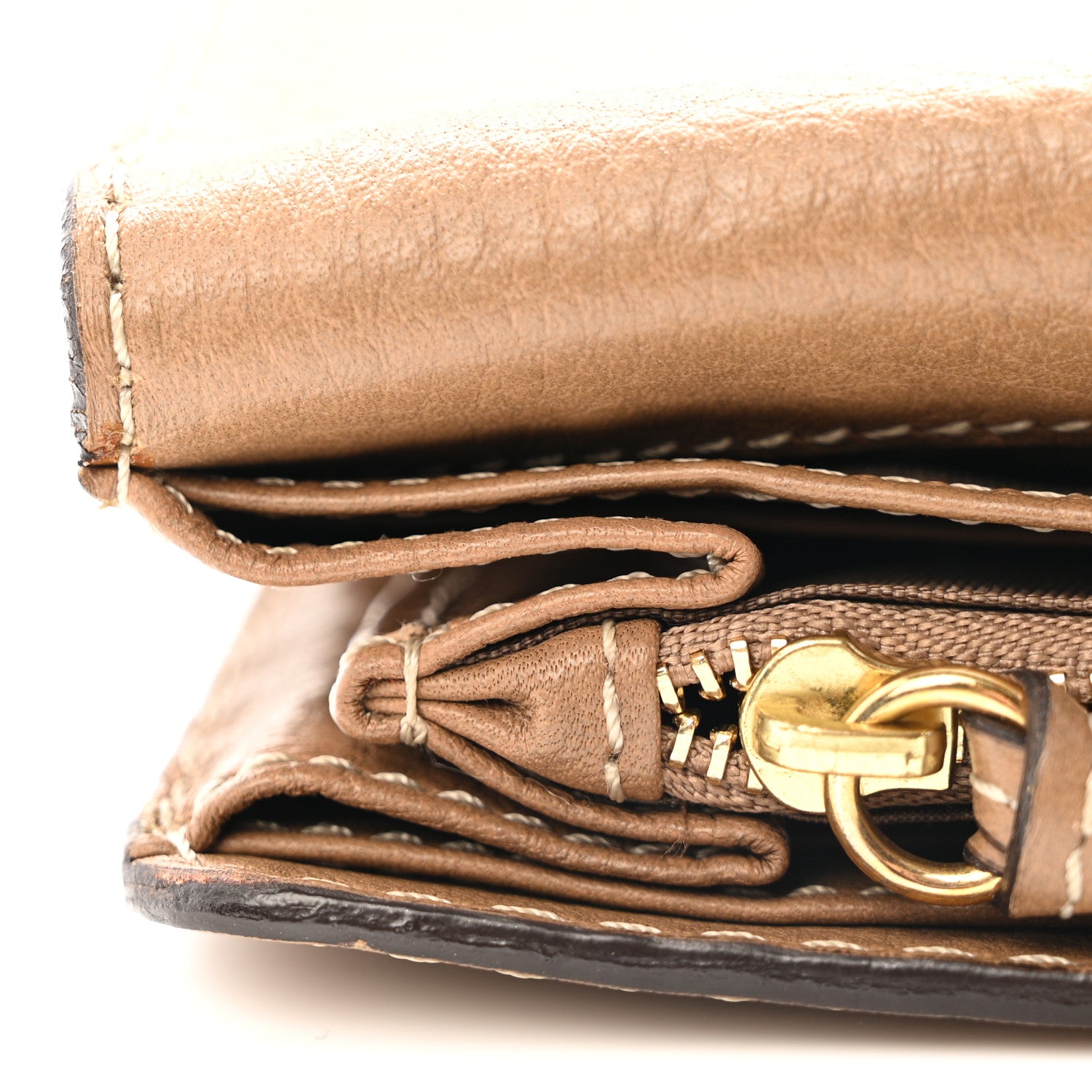 Chloe Calfskin Marcie Continental Flap Wallet Nut 10 of 10