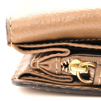 Chloe Calfskin Marcie Continental Flap Wallet Nut 10 of 10