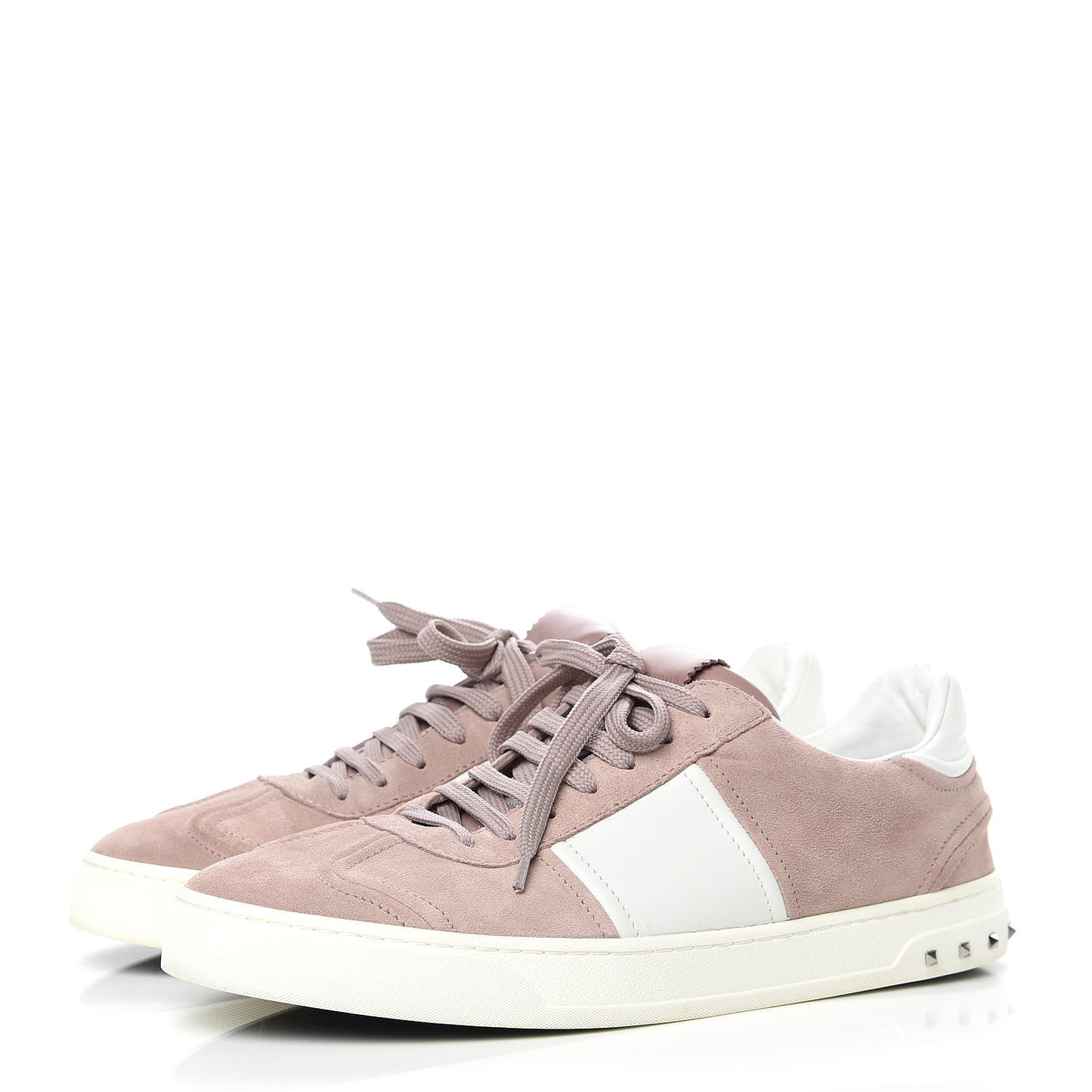 Suede Mens Flycrew Sneakers 44 Pink White