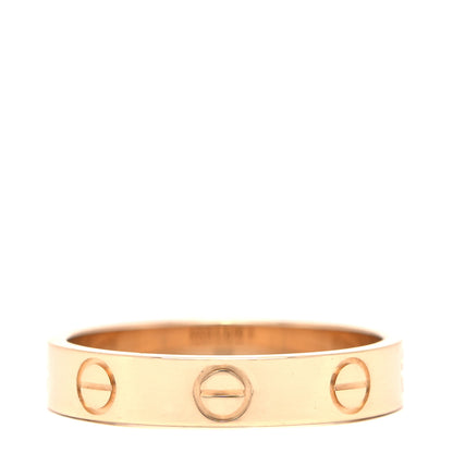 Cartier 18K Yellow Gold 3.5mm LOVE Wedding Band Ring 51 5.75 3 of 6
