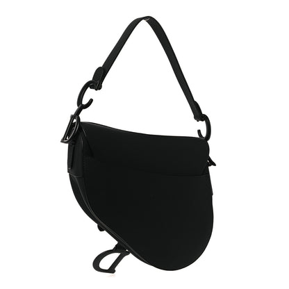 Christian Dior Ultra Matte Calfskin Saddle Bag Black 3 of 10