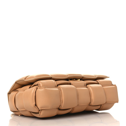 Bottega Veneta Lambskin Maxi Intreccio Padded Chain Cassette Crossbody Bag Caramel 4 of 9
