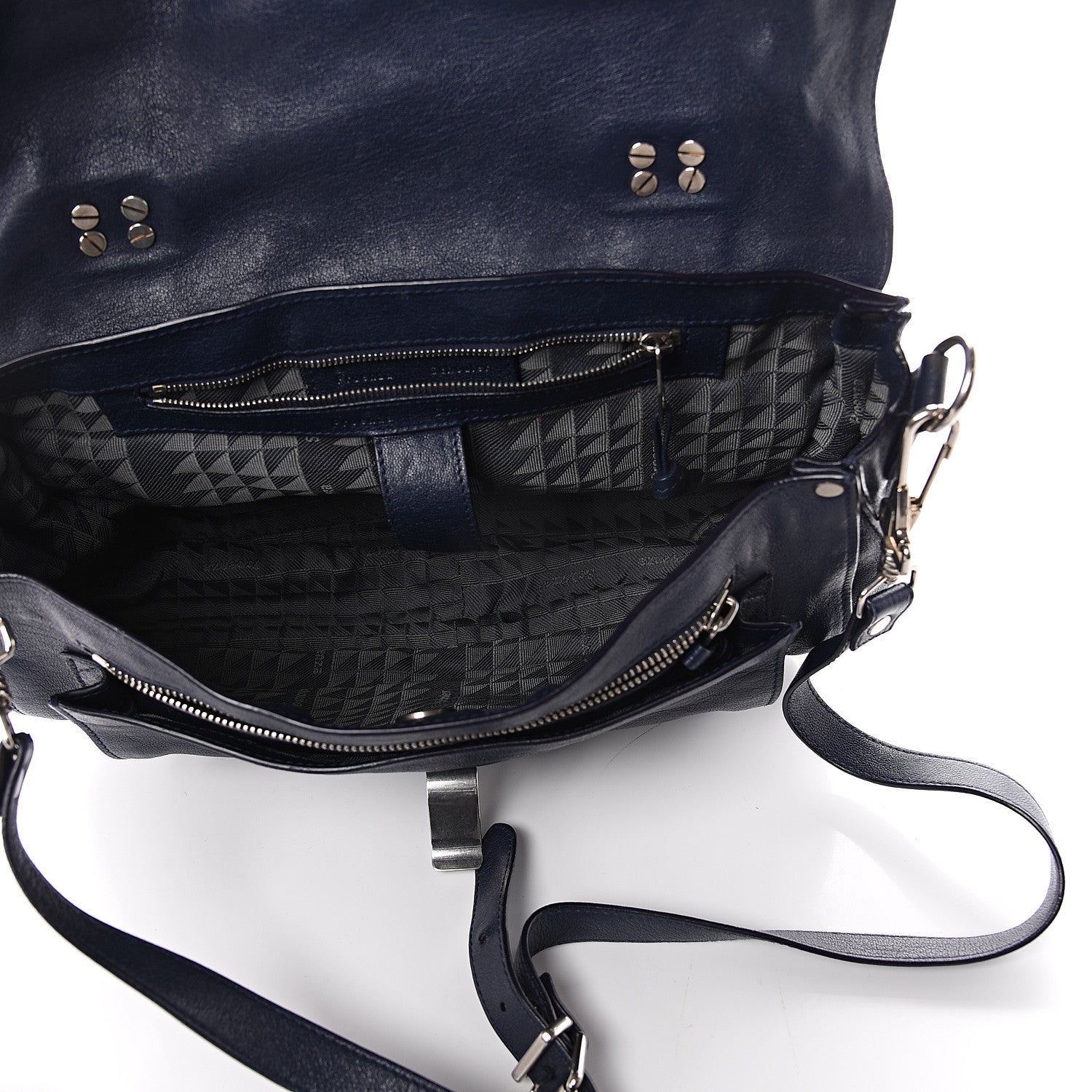 Proenza Schouler Lambskin Medium PS1 Satchel Midnight 4 of 6