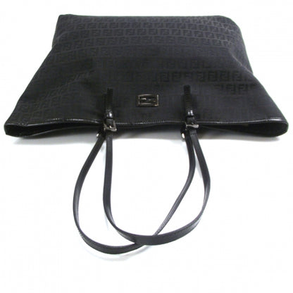 Fendi Canvas Zucchino Shopper Tote Black 6 of 13