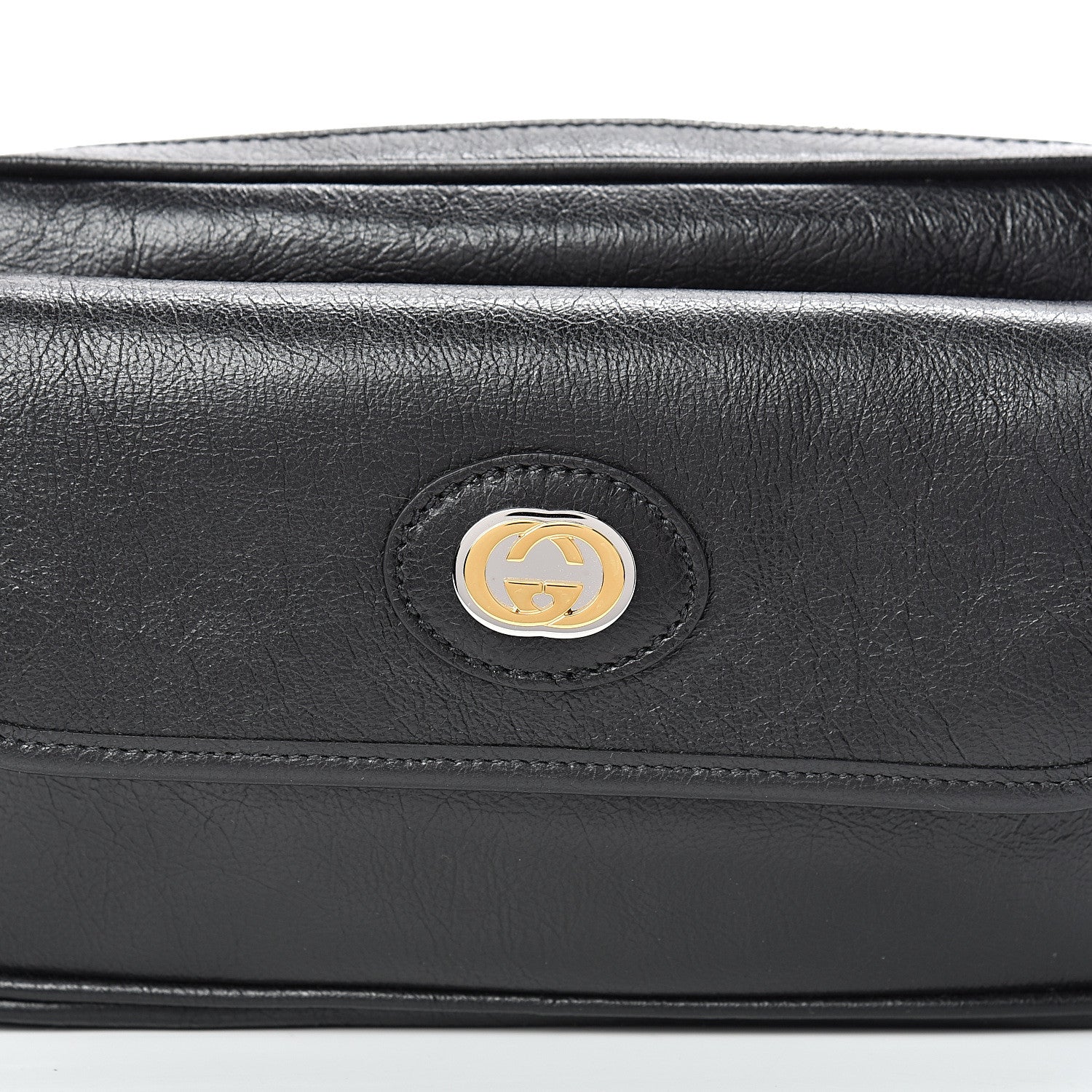 Gucci Fluffy Calfskin Morpheus Belt Bag 85 34 Black 7 of 10