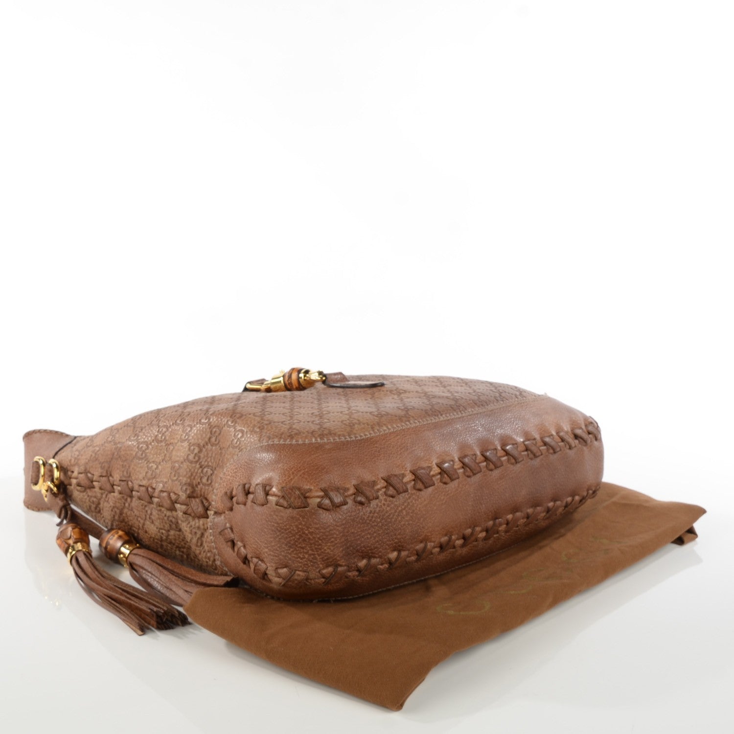 Gucci Guccissima Large New Jackie Shoulder Bag Natural Brown 6 of 11