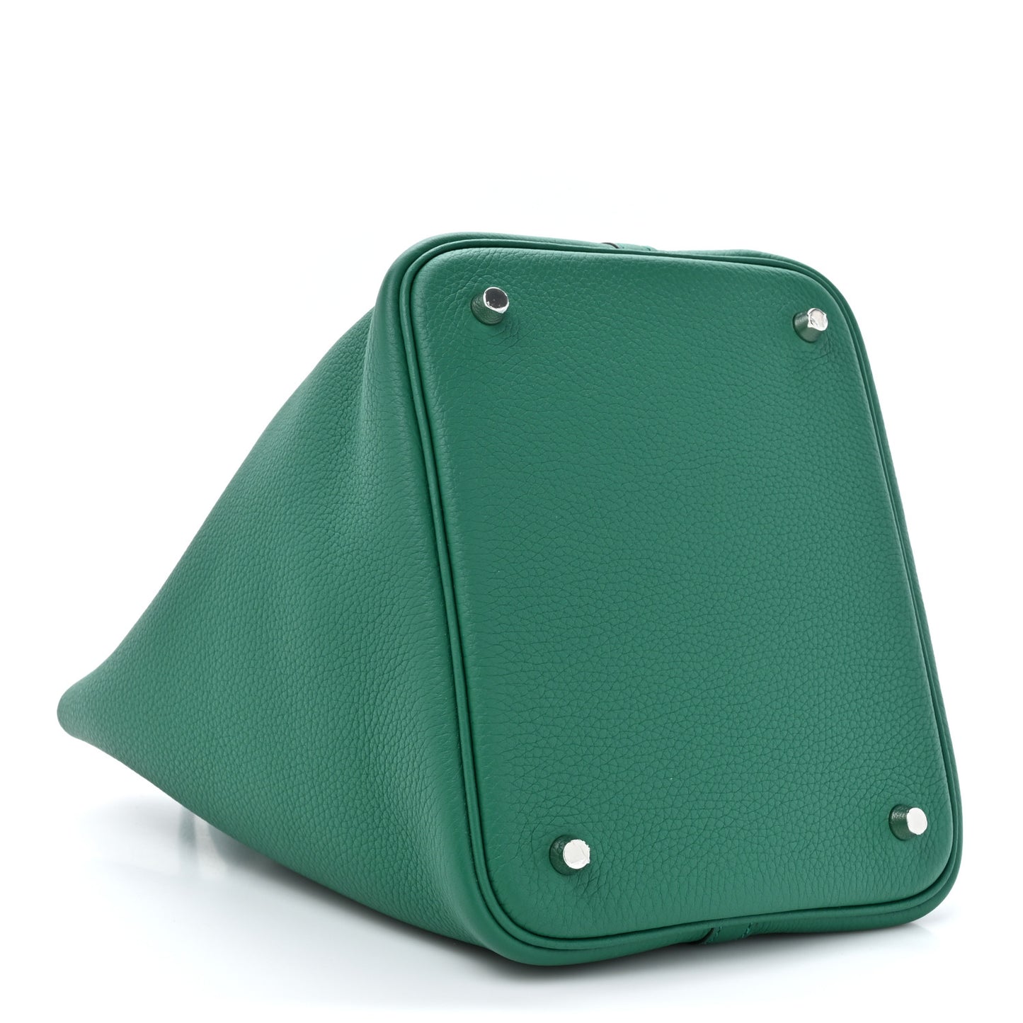 Taurillon Clemence Matte Alligator Picotin Lock Touch 22 MM Vert Vertigo