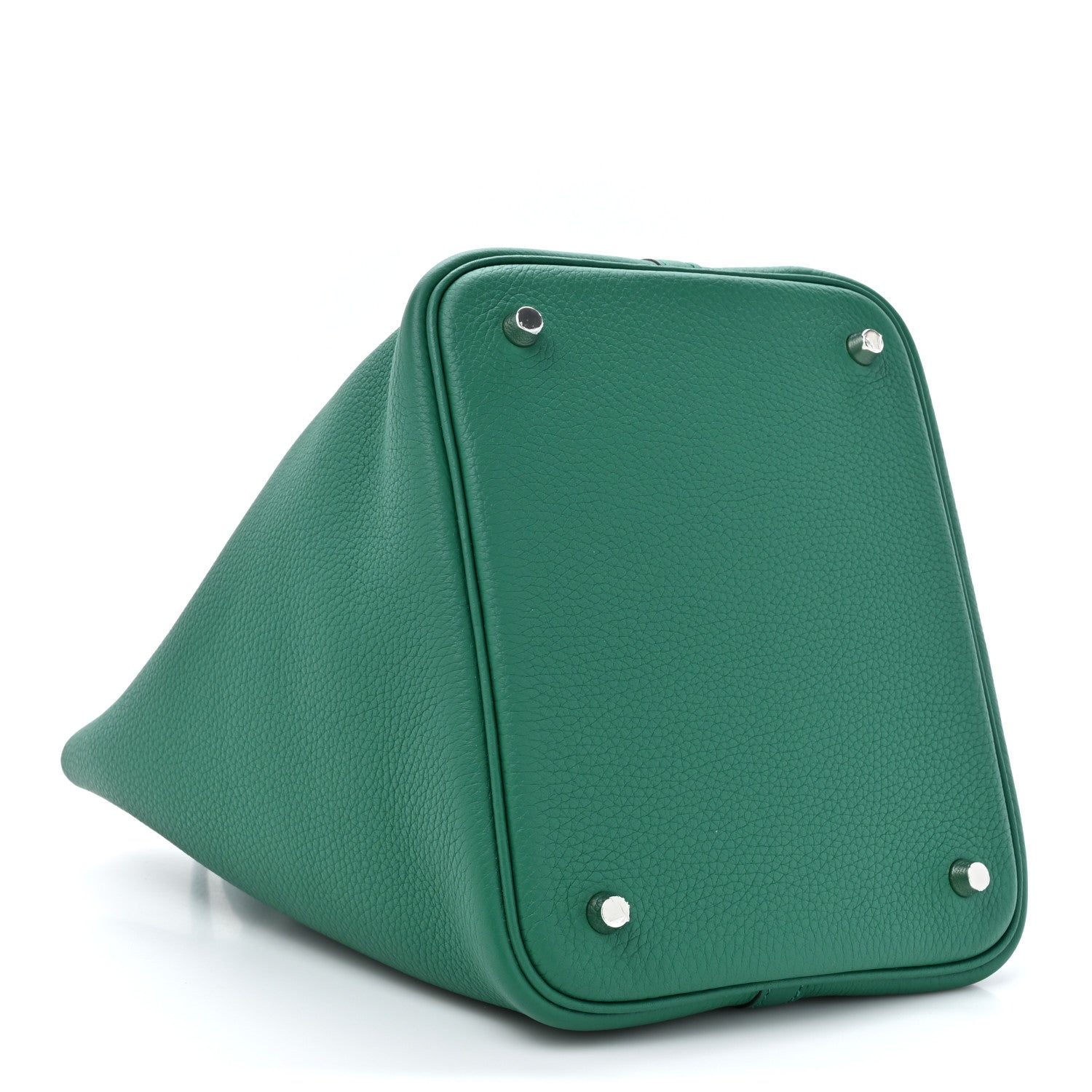 Hermes Taurillon Clemence Matte Alligator Picotin Lock Touch 22 MM Vert Vertigo 4 of 11