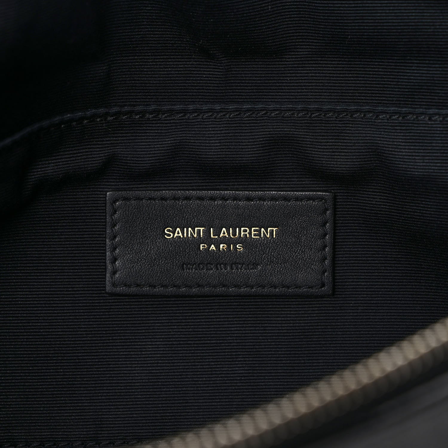 Saint Laurent Grain De Poudre Monogram Belt Bag Black 6 of 8