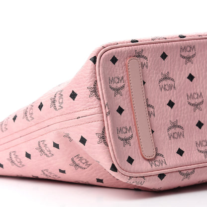 MCM Visetos Medium Anya Shopper Tote Light Pink 6 of 12