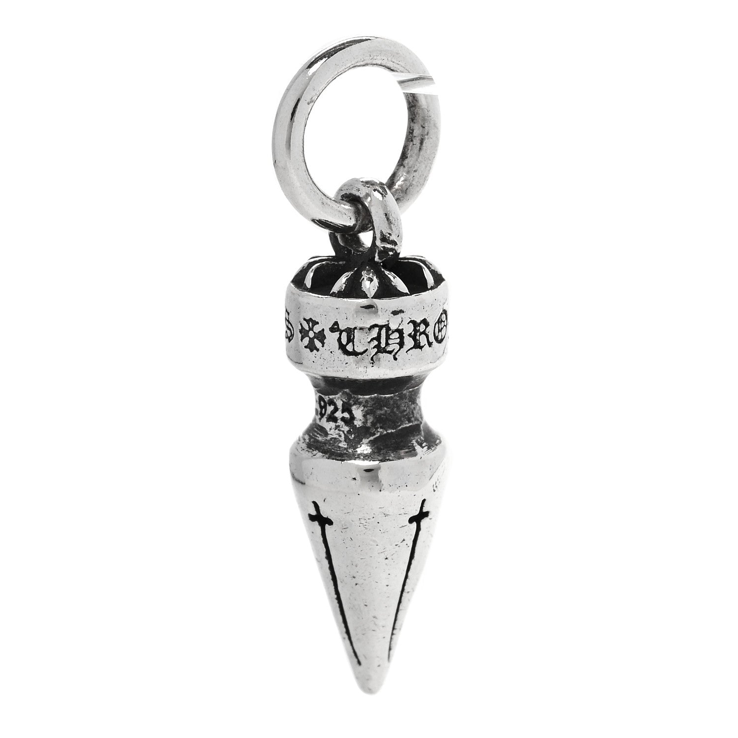 Chrome Hearts Sterling Silver Cross Spike Pendant 5 of 5