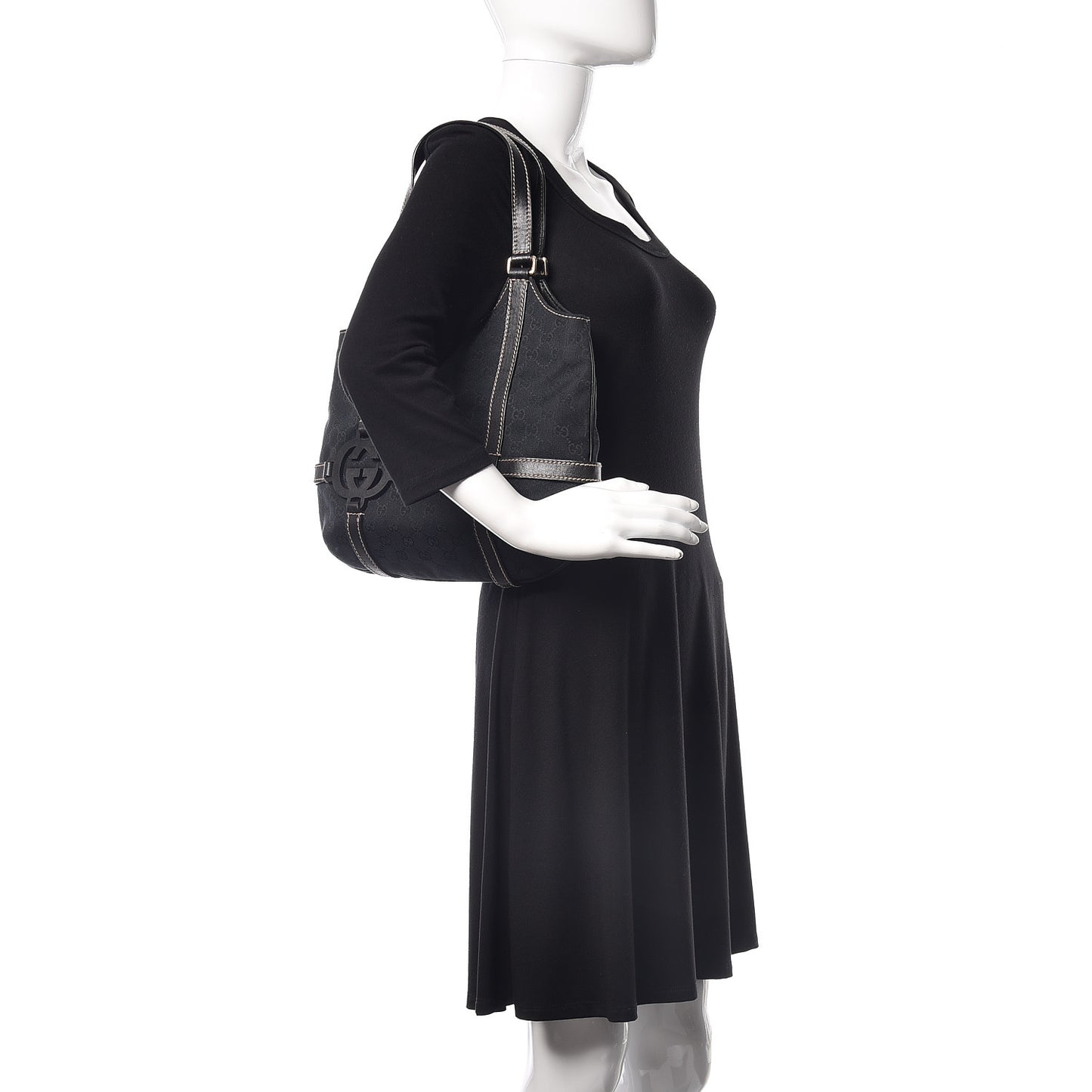 Monogram Medium GG Royal Shoulder Bag Black