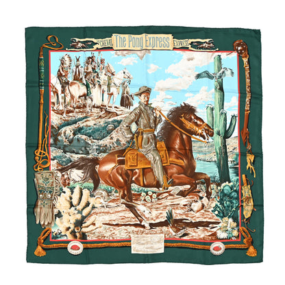 Hermes Silk The Pony Express Scarf 90 1 of 11