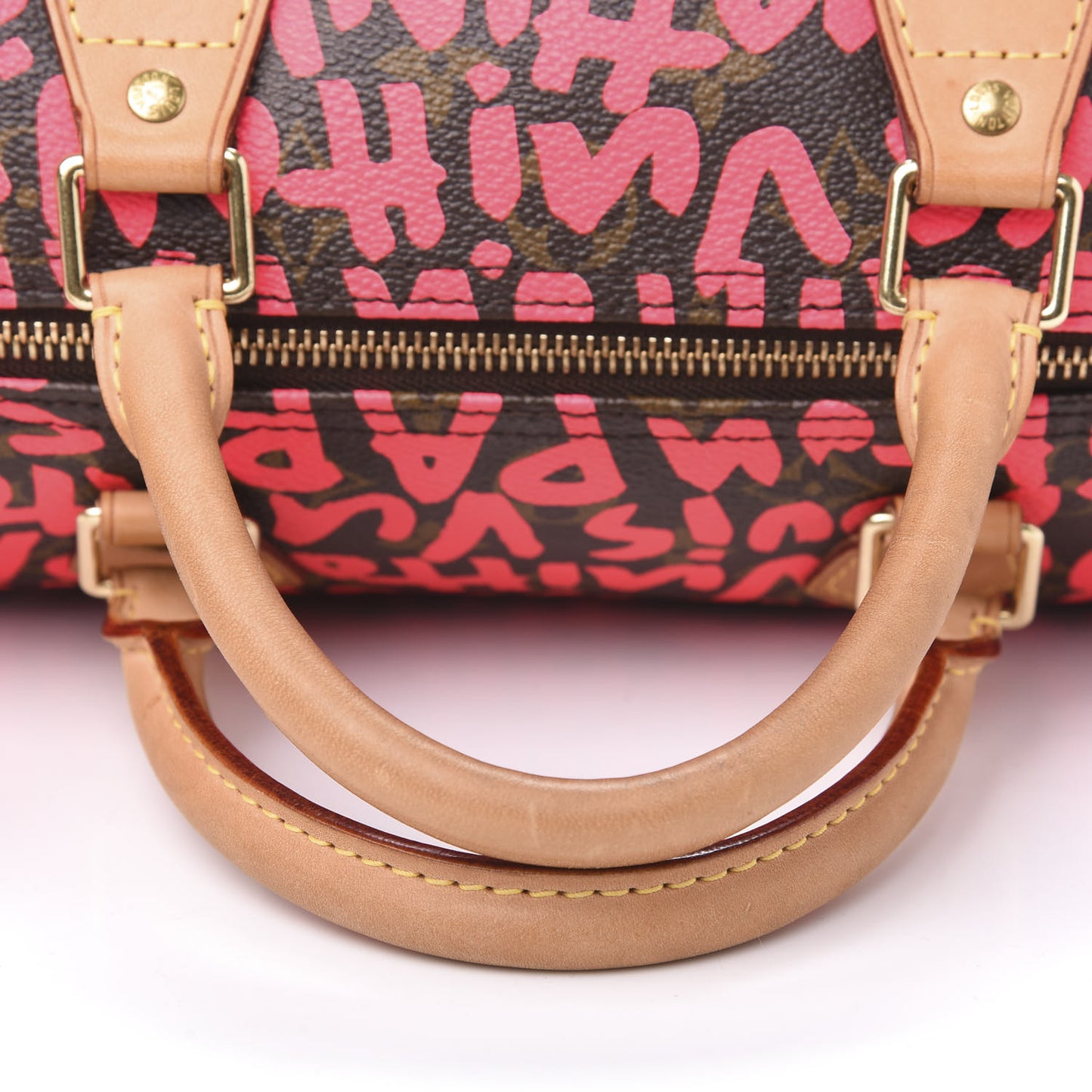 Monogram Graffiti Speedy 30 Fuchsia