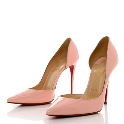 Christian Louboutin Patent Iriza 100 Pumps 38.5 Eglantine 1 of 10
