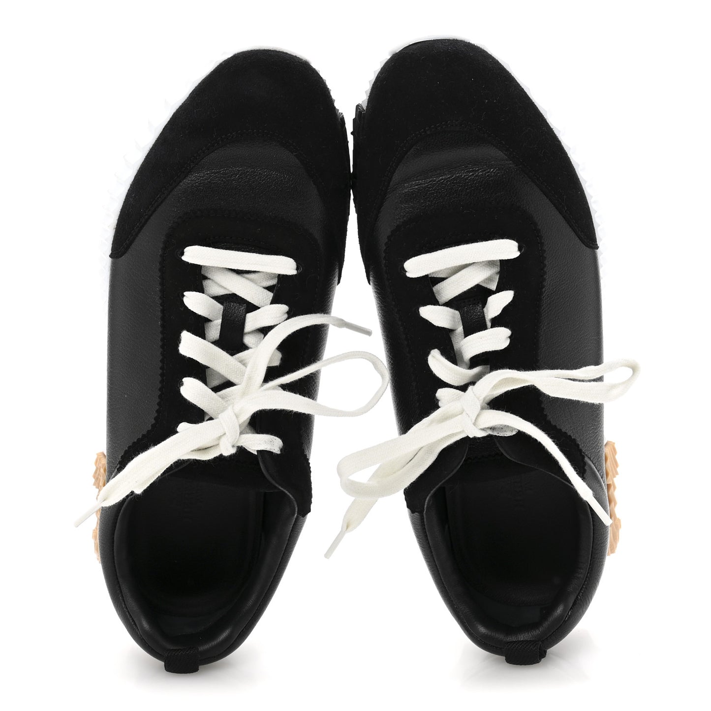 Goatskin Suede Goatskin Bouncing Sneakers 40.5 Black