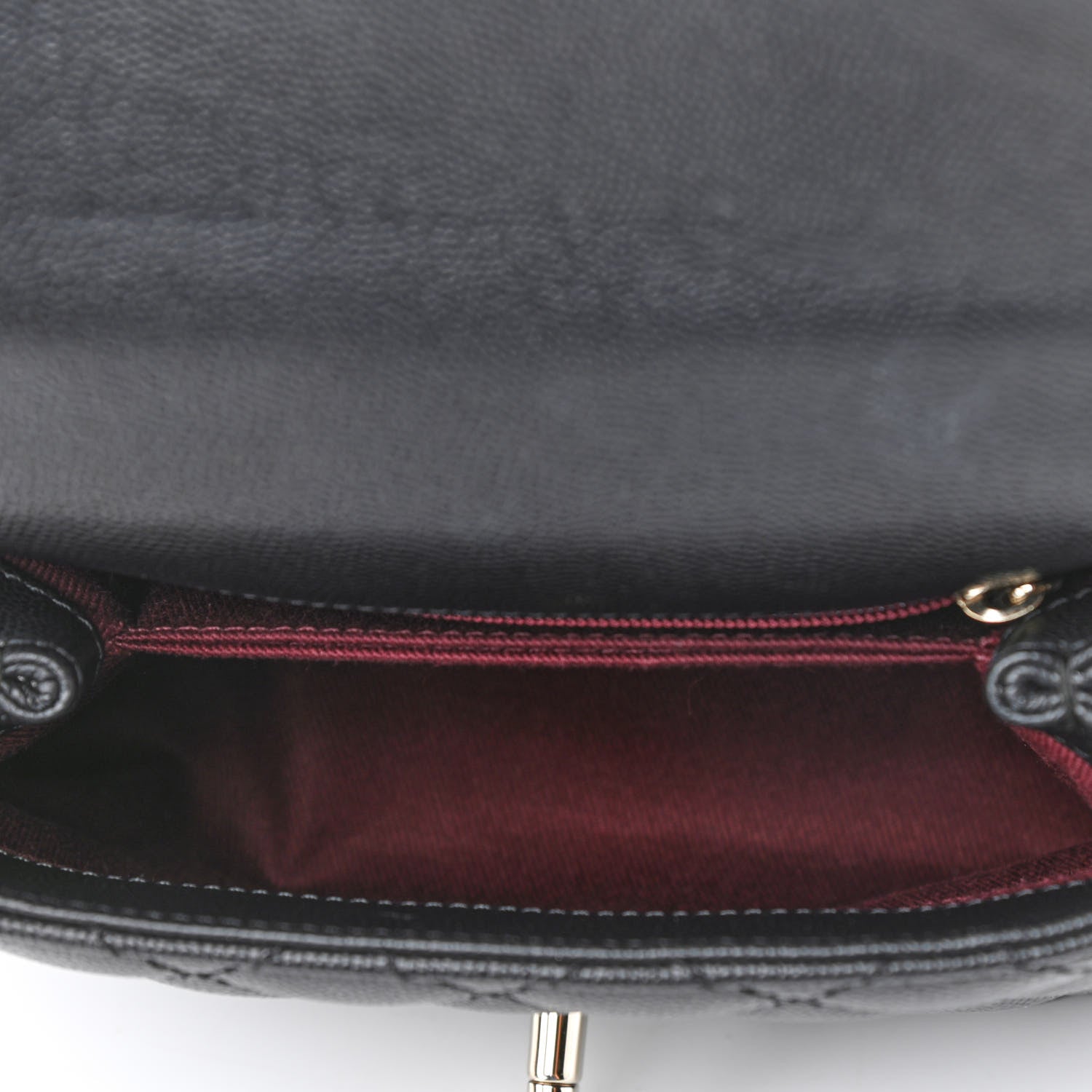Chanel Caviar Quilted Extra Mini Coco Handle Flap Black 7 of 10