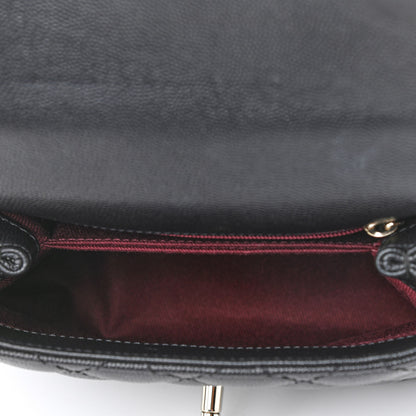 Chanel Caviar Quilted Extra Mini Coco Handle Flap Black 7 of 10