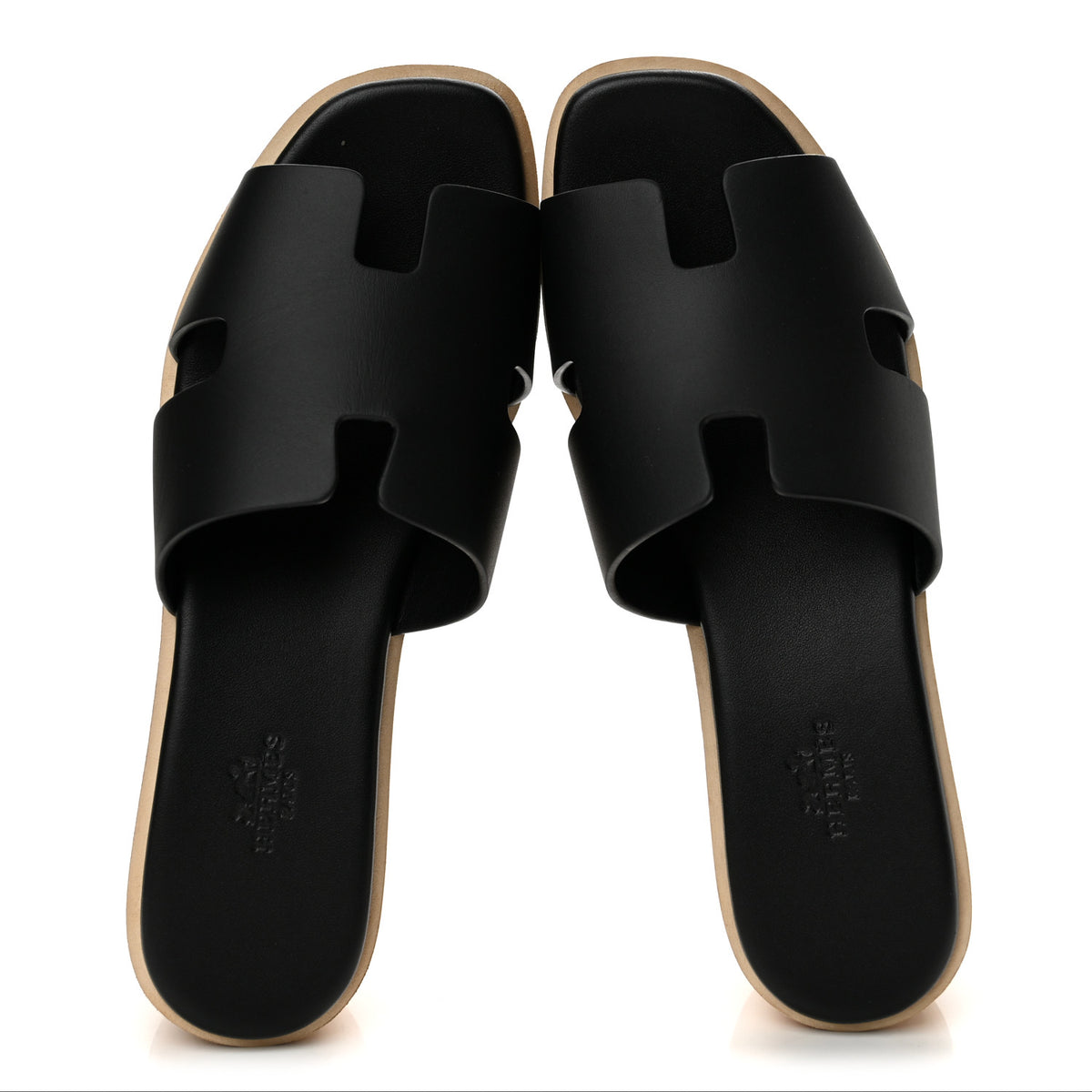 Calfskin Cork Eze 30 Sandals 38 Black