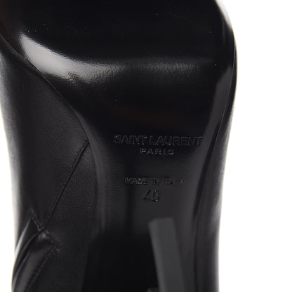 Saint Laurent Calfskin Opyum Ankle Boots 40 Black 6 of 9