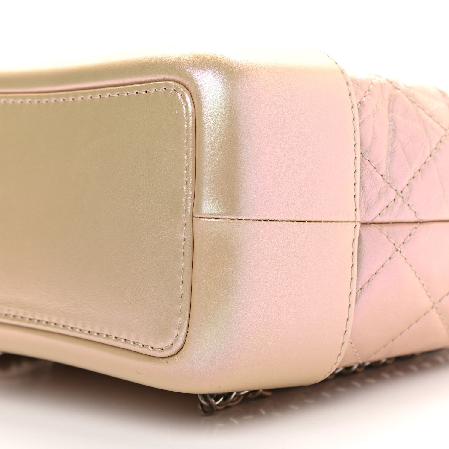 Chanel Iridescent Lambskin Calfskin Small Quilted Gabrielle Backpack Light Pink 9 of 9