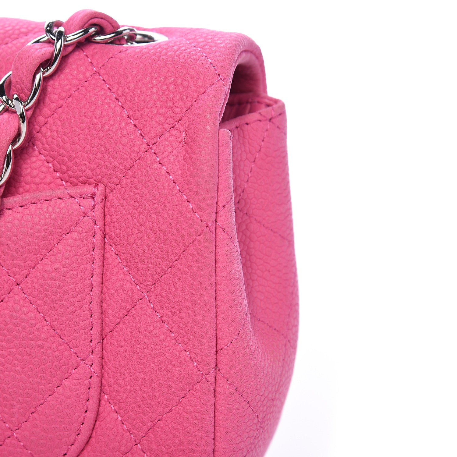 Chanel Iridescent Caviar Quilted Mini Rectangular Flap Pink 11 of 15