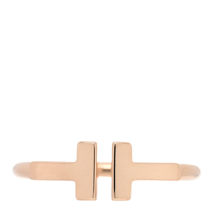 Tiffany 18K Yellow Gold T Wire Ring 48 4.5 1 of 5