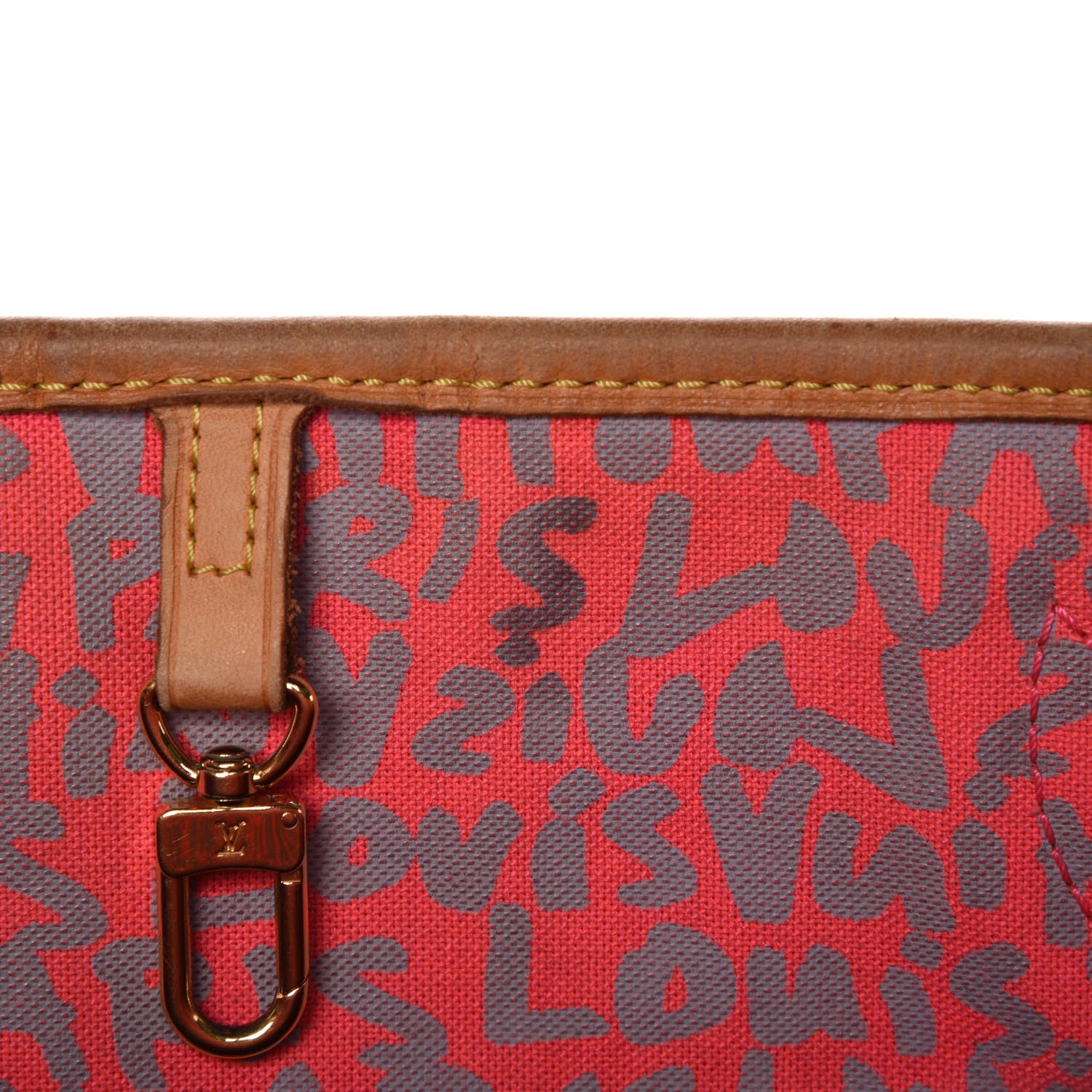 Louis Vuitton Monogram Graffiti Neverfull GM Fuchsia 10 of 19