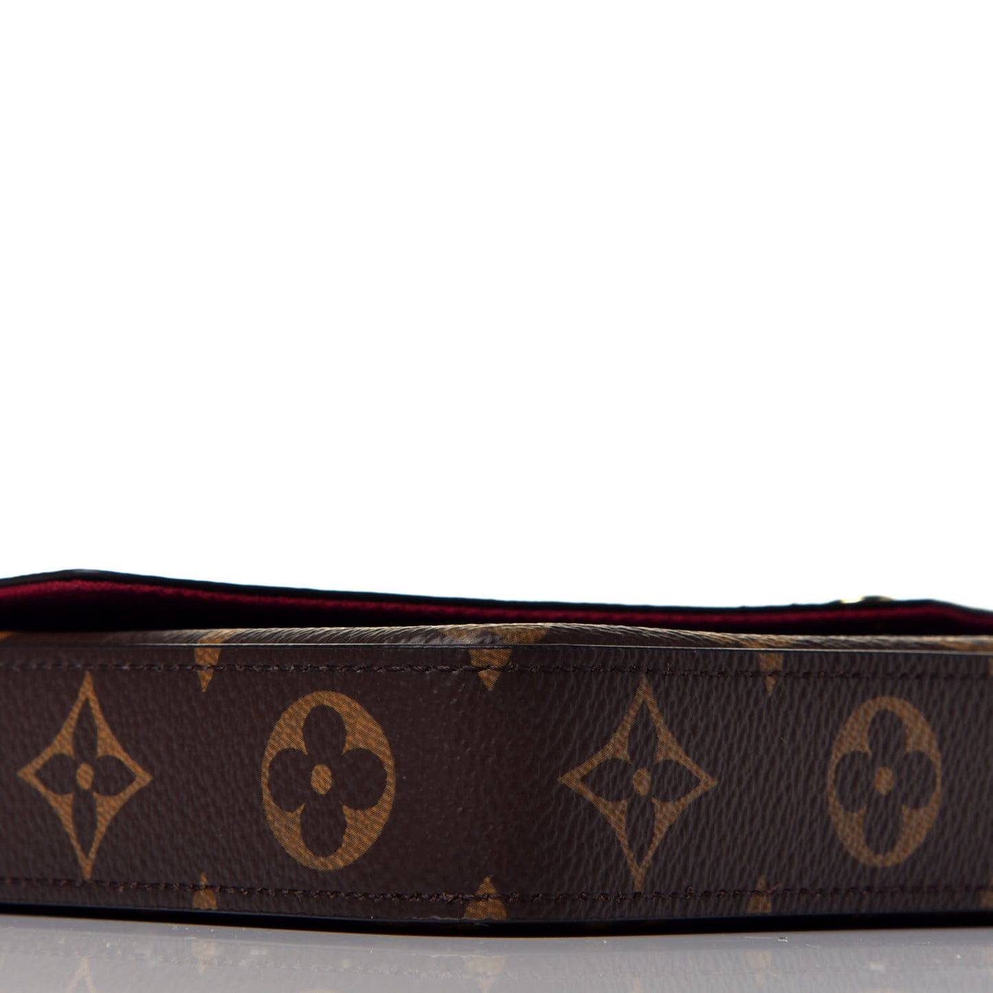 Monogram Pochette Felicie Chain Wallet Fuchsia