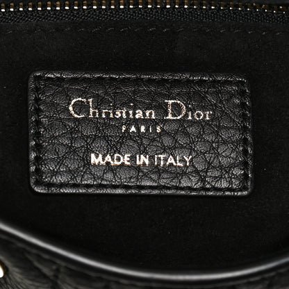 Christian Dior Grained Calfskin Cannage Small Supple Lady Dior Black 6 of 12