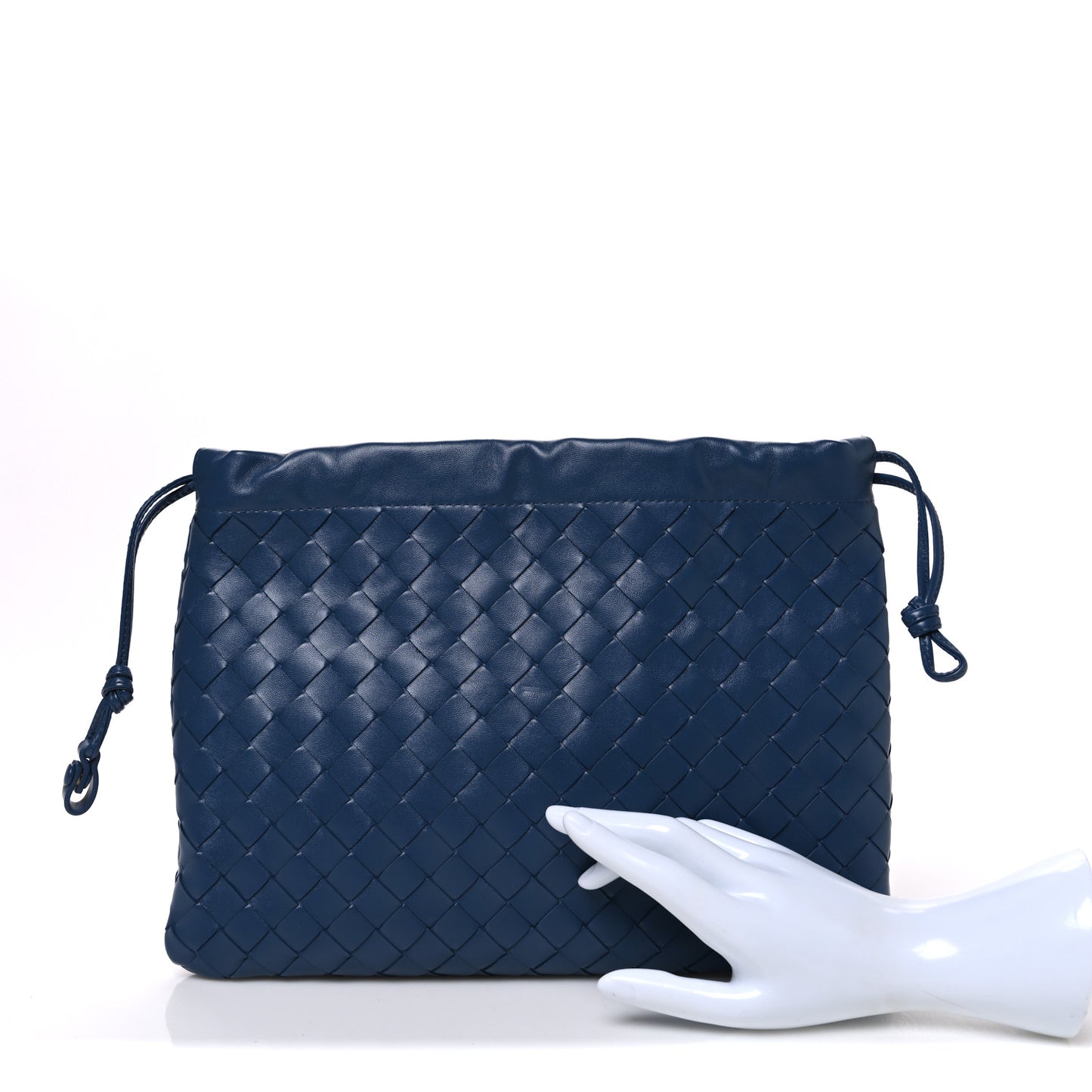 Nappa Intrecciato Medium Dustbag Blue Venezia