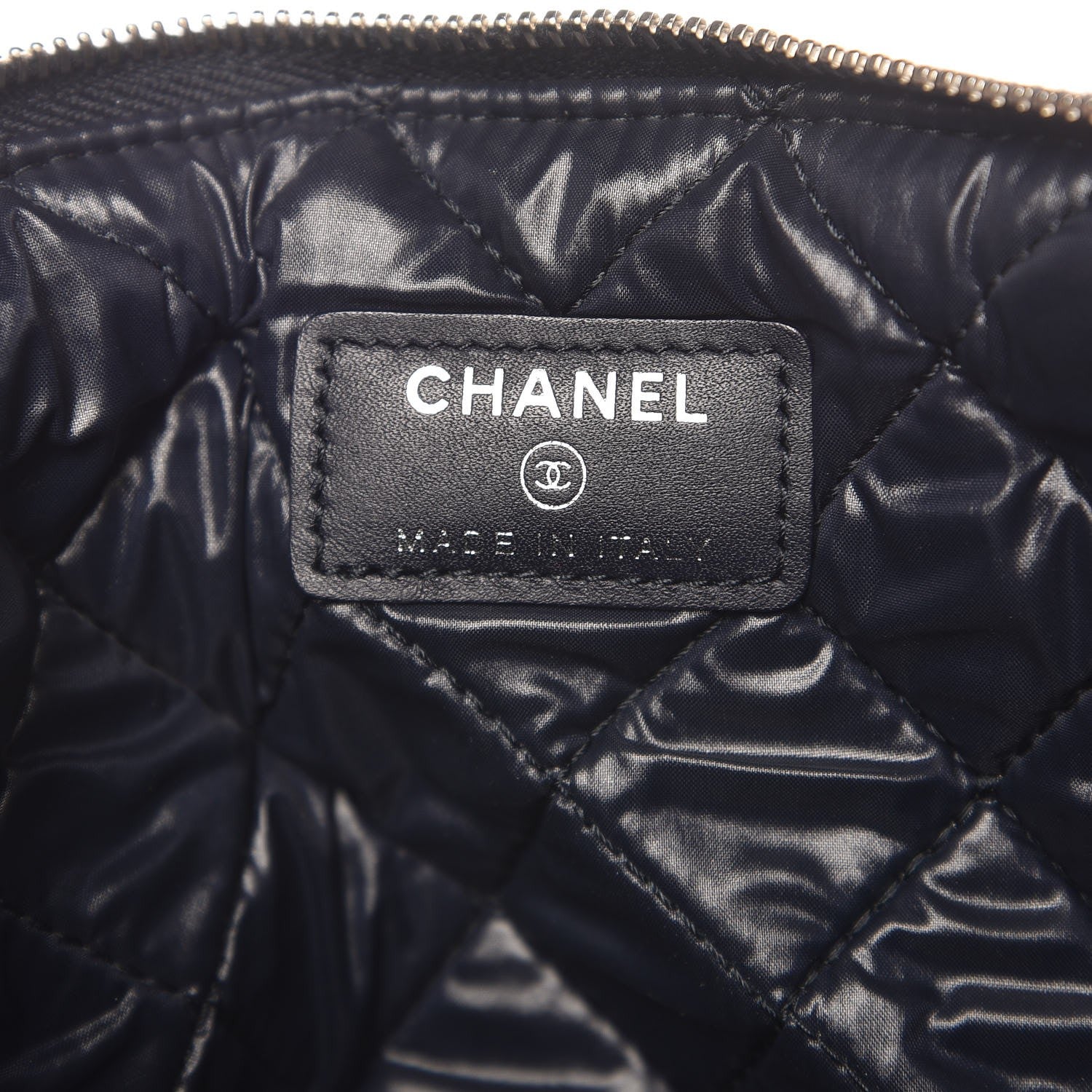 Chanel Denim Medium Deauville Pouch Dark Blue 6 of 7